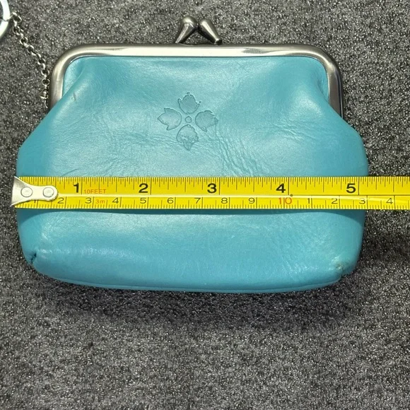 Patricia Nash Blue Leather Clutch Wristlet - Picture 6 of 6